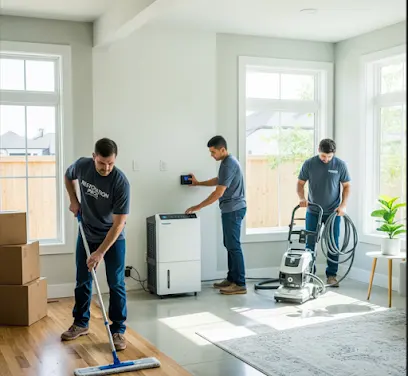 South Bay Water Restoration technicians drying a water damaged home in Hawthorne, CA