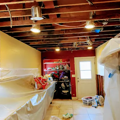 AC condensation overflow water damage on a Hawthorne, CA ceiling