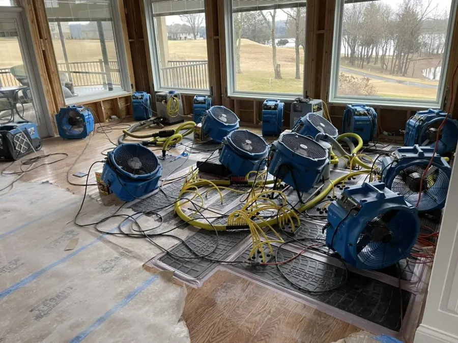 Drying equipment used on a Hawthorne, CA water damage job